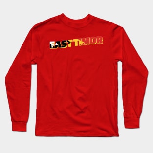 East Timor Vintage style retro souvenir Long Sleeve T-Shirt